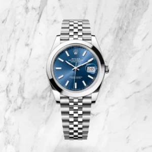 Rolex Datejust 41 - Blue Dial, Bisel Liso, jubilee