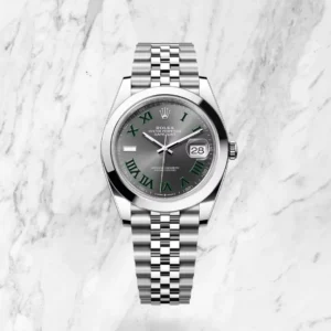 Rolex Datejust 41 - Wimbledon bisel liso - brazalete jubilee