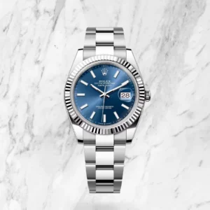 Rolex Datejust 41 - Blue Dial, Fluted Bezel, Oyster