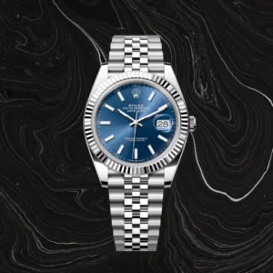 Rolex Datejust 41 - Blue Dial, Fluted Bezel, Jubilee
